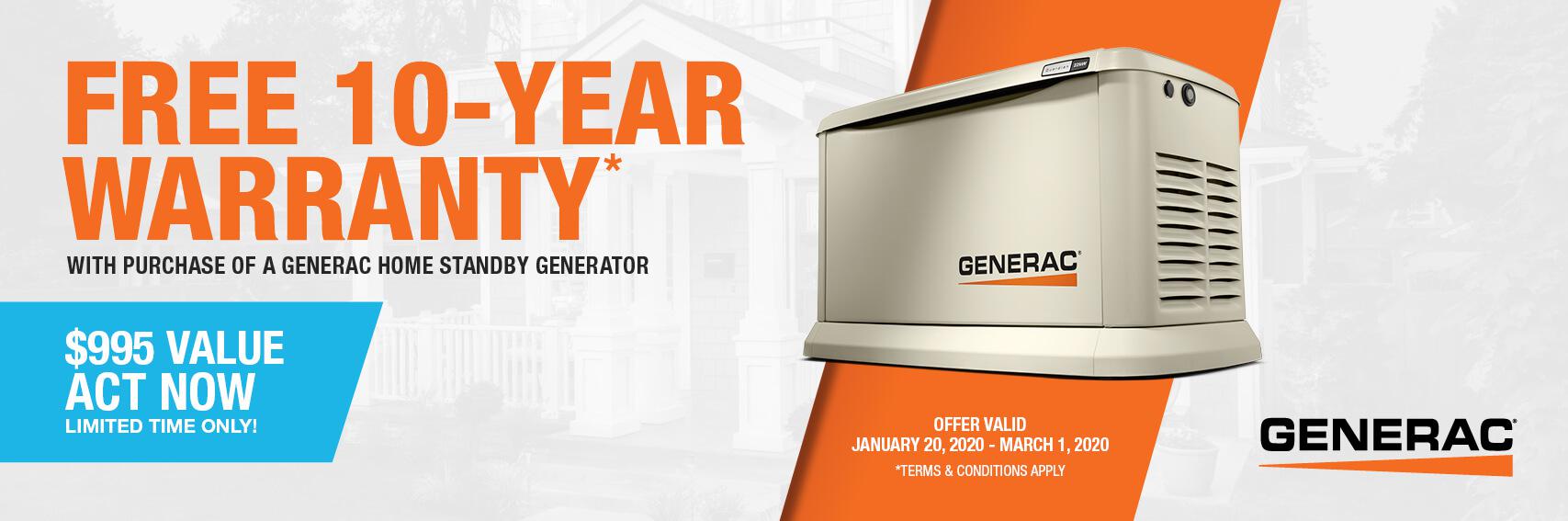 Homestandby Generator Deal | Warranty Offer | Generac Dealer | Hampton, NJ